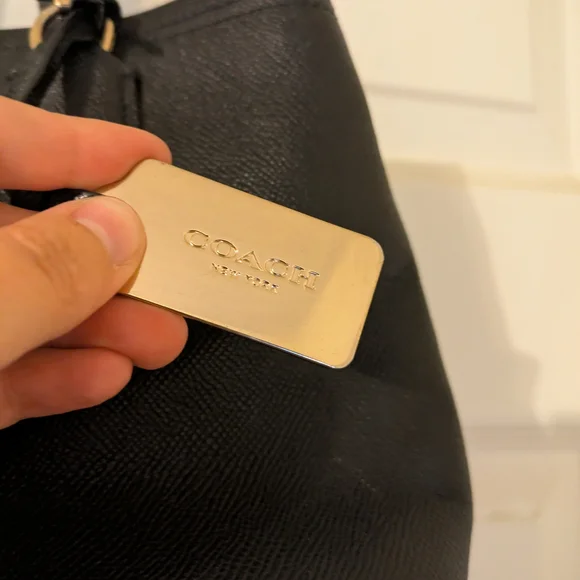 Coach Black Leather Bag - Picture 3 of 9